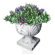 Вазон для цветов Листья под бетон U07926-BT - фото 14838