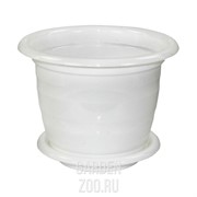 Горшок ВИОЛА 1л белый - фото 15149