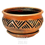 Горшок МИСКА беж 26см - фото 15218