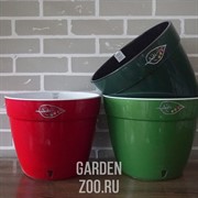 Горшок Асти 12л красный-белый - фото 15419