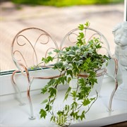 Подставка на подоконник цветочная Диван на 2 горшка 15см 95-032 - фото 15503