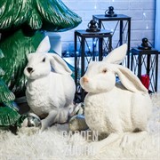 Фигура Заяц флокированный FL07429 - фото 15967