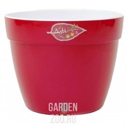 Горшок Асти 15л красный-белый - фото 16246