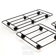 Подставка напольная на колёсиках прямоугольная металл 75х34см 12-067 - фото 16584