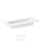 Икебана прямоугольная 39*17см белый - фото 16855