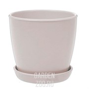 Горшок ВИКТОРИЯ 13см глянец молочный - фото 17055