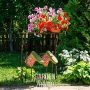 Декроттуар кованый вертикальный с подставкой 62-018 - фото 17155