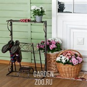 Декроттуар кованый вертикальный с подставкой 62-018 - фото 17157