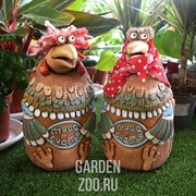 Кашпо Птица Счастья (петушок) - фото 17471