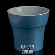 Горшок ДАЛИ 0,6л дымчатый синий-серый - фото 17533