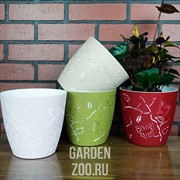 Горшок Дуня 17,5*16,0 2,5л оливковый - фото 17707 Горшок Дуня 17,5*16,0 2,5л оливковый - фото 17707