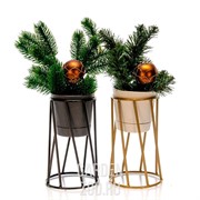 Подставка Лофт под золото кованая на подоконник 66-604-G - фото 17792