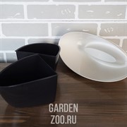 Горшок КАНОЭ 23*14 белая роза - фото 17808