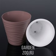 Кашпо Валенсия 2л мокко - фото 18054