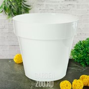 Кашпо Порто 15л белый - фото 18058