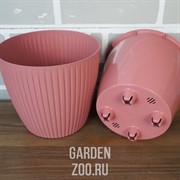 Горшок ЭВИ 3л с дренажной системой пудра - фото 18090 Горшок ЭВИ 3л с дренажной системой пудра - фото 18090