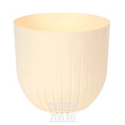 Горшок Альфа 6л ванильный с вкладышем - фото 18120