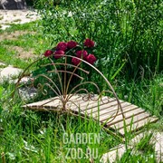 Мост металлический садовый с декоративнымы перилами 862-03R - фото 18166