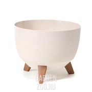 Кашпо РОМА ЭКО на ножках 40*25 белый - фото 18249