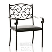 Кресло кованое черное ажурное 303-32 - фото 18273 Кресло кованое черное ажурное 303-32 - фото 18273
