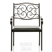 Кресло кованое черное ажурное 303-32 - фото 18274 Кресло кованое черное ажурное 303-32 - фото 18274