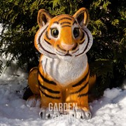 Фигура Тигренок сидит стеклопластик U08925 - фото 18311