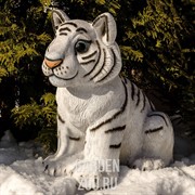 Фигура Тигренок сидит стеклопластик U08925 - фото 18313