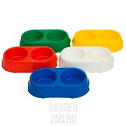 Миска двойная для собак - фото 18431