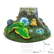 Крышка люка Ежики у пня - фото 18700 Крышка люка Ежики у пня - фото 18700