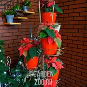 Стойка напольная для цветов Декор на 7 цветов металл высота 161см 19-007 - фото 18740