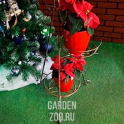 Стойка напольная для цветов Декор на 7 цветов металл высота 161см 19-007 - фото 18741