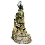 Фонтан садово-парковый Орёл на скале стеклопластик высота 140см F07310 - фото 18762