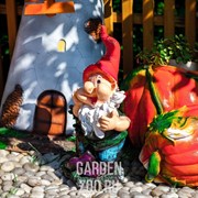 Фигура садовый Гном мечтатель 60 см полистоун F03099 - фото 18814