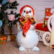 Фигура декоративная Снеговик девочка высота 65см F07054 - фото 18873