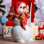 Фигура декоративная Снеговик девочка высота 65см F07054 - фото 18874