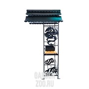 Мангал Дракон с крышей разборный - фото 19045