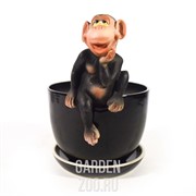 Декоративная подвеска Грин Эпл Обезьяна 9*6*15,6 - фото 19228