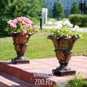 Вазон для цветов садовый Лилия под бронзу диаметр 48см US07924 - фото 19456