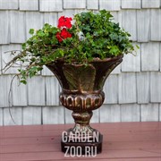 Вазон для цветов садовый Лилия под бронзу диаметр 48см US07924 - фото 19457
