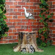 Фигура садовая Аист для гнезда красные ноги F01206 - фото 20300