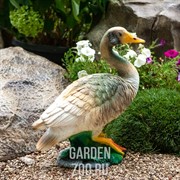 Фигура садовая Утка в траве полистоун высота 48см F07777 - фото 20303