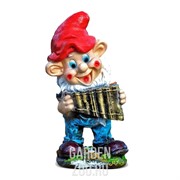 Фигура Гном с флейтой - фото 20321