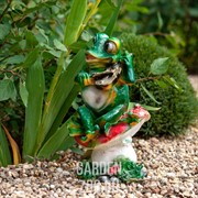 Фигура Лягушка с флейтой - фото 20331