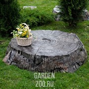 Крышка декоративная для люка Пень большой стеклопластик U07699 - фото 20397