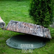 Крышка люка Пень средний полистоун U07698 - фото 20404