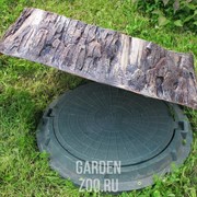 Крышка люка Пень средний полистоун U07698 - фото 20408