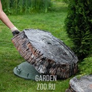 Крышка люка Пень средний полистоун U07698 - фото 20409