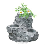 Крышка люка с тремя кашпо стеклопластик ширина 80 см F07091 - фото 20418