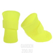 Ботинки для собак 4шт силиконовые RB-BL#1 синие - фото 20426