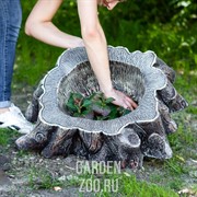 Кашпо Пень средний без дна U07975 - фото 20462